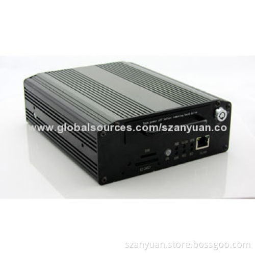 Mobile DVR, Supports 4 Video/2 Audio Input, both 2.5 inch HDD and 64G SD card storage